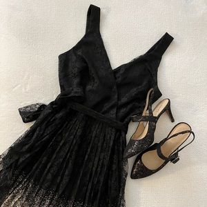Worthington Black and Gold party dress